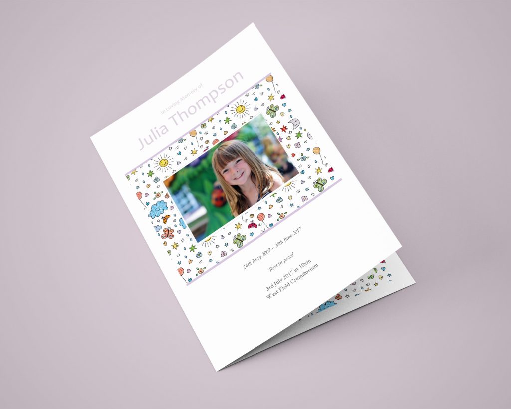 Children’s Illustration Funeral Order of Service Download Funeral