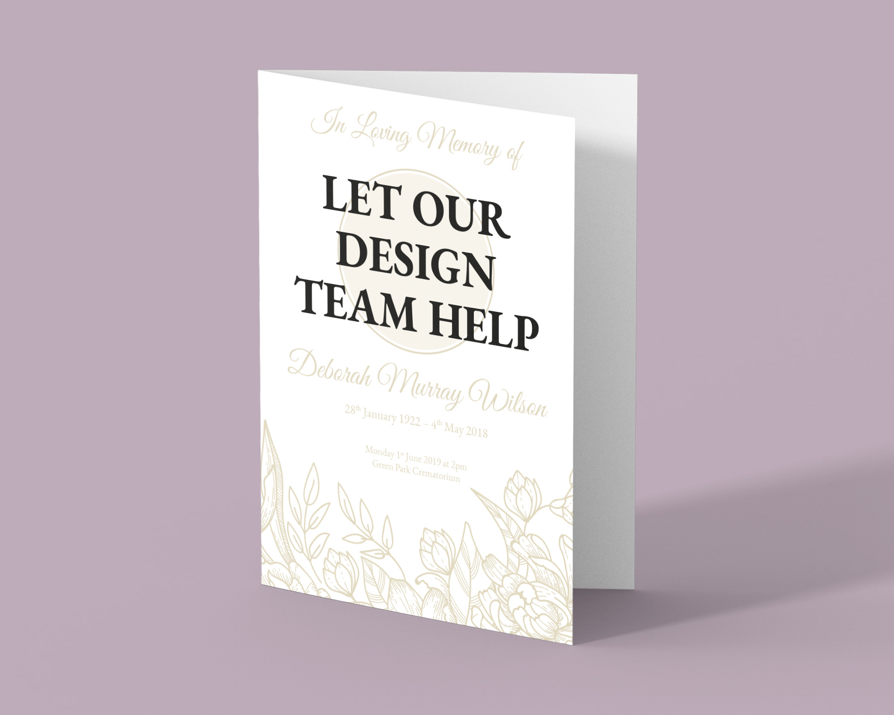 Let us design for you